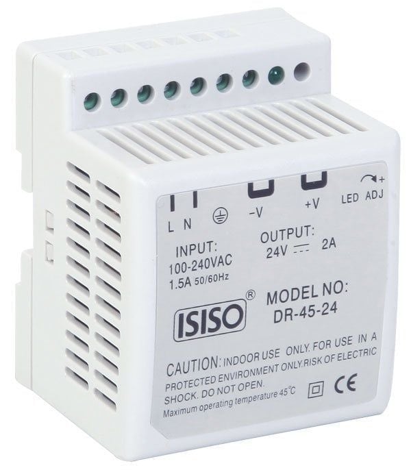 Isıso 45 W 24 Vdc 2 A Güç Kaynağı IDR-45-24