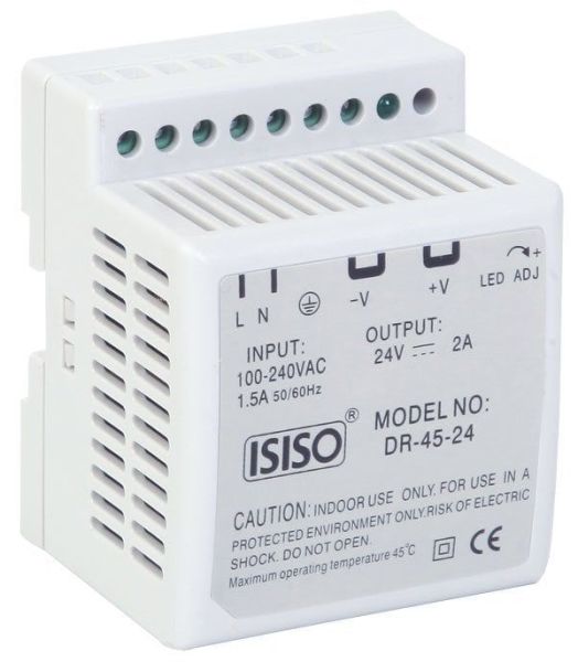 Isıso 45 W 24 Vdc 2 A Güç Kaynağı IDR-45-24