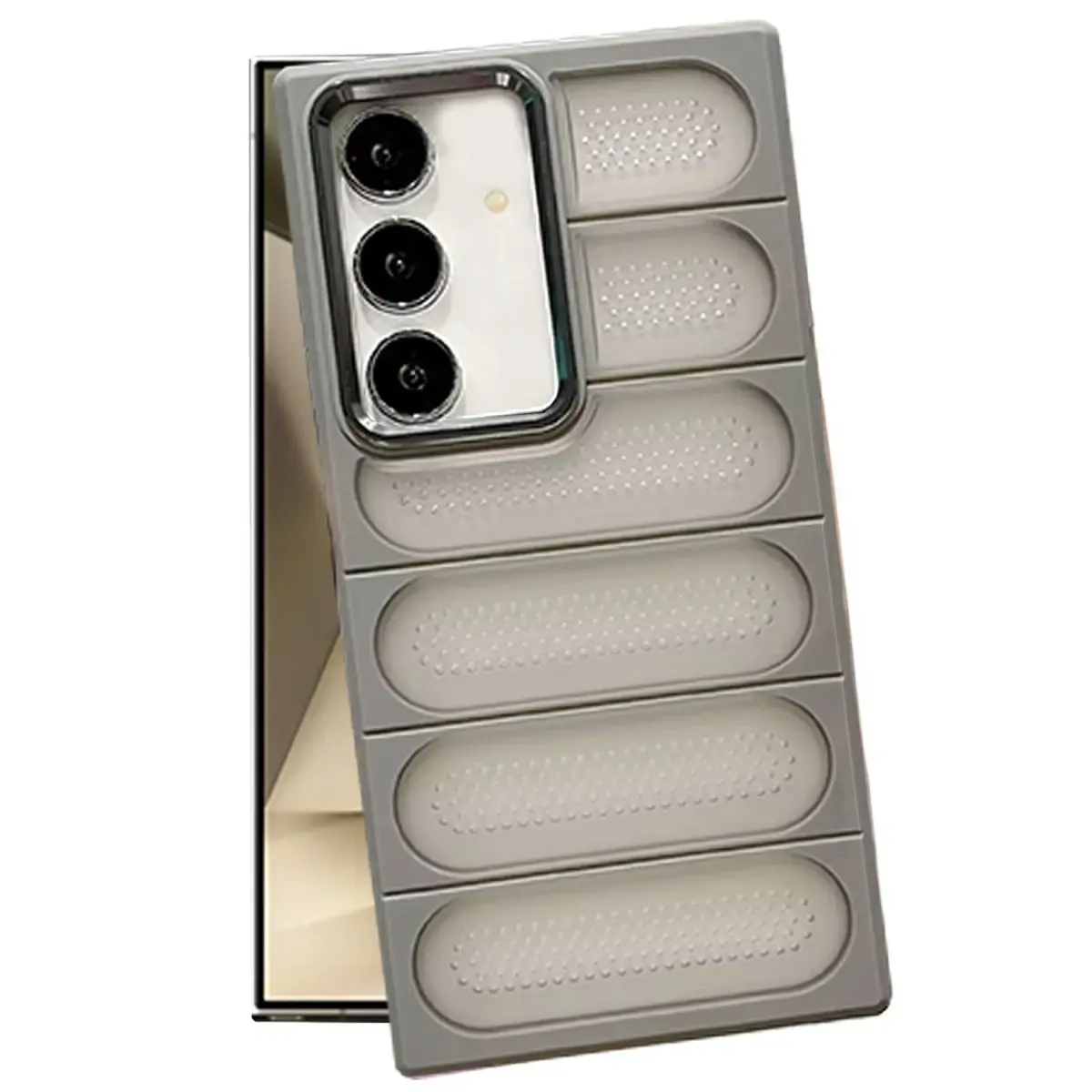 Samsung Galaxy S24 Kılıf Airmax Silikon Kapak - Titan Gri
