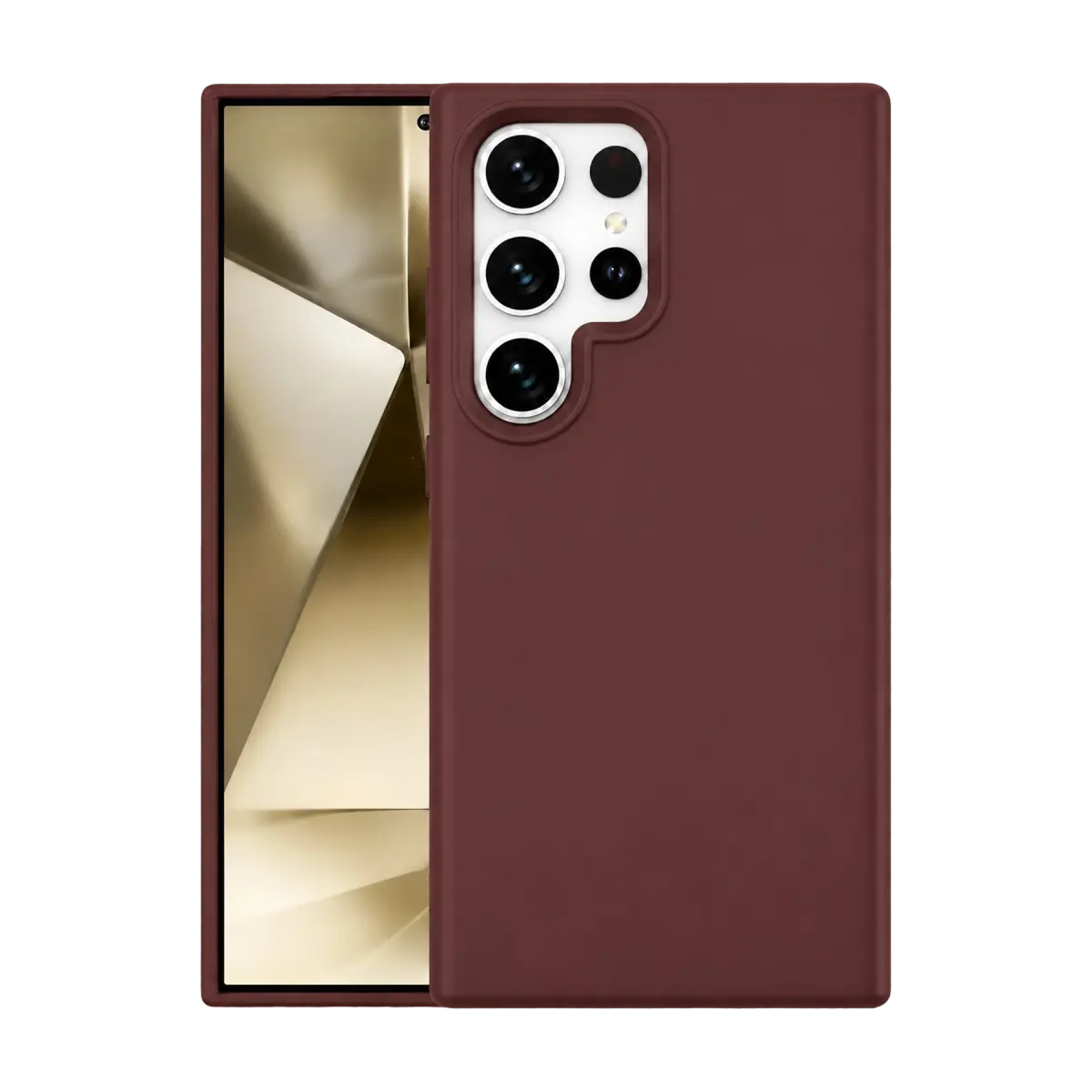 Samsung Galaxy S24 Ultra Kılıf First Silikon - Bordo