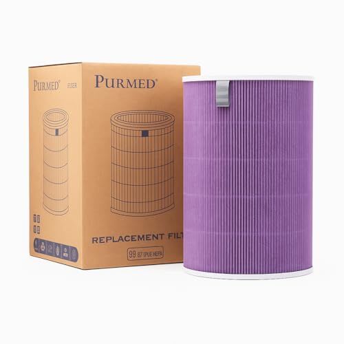 Xiaomi Smart Air Purifier 4 Uyumlu Mor Hepa Yedek Filtre, PM2.5 ve Alerjen Temizleyici