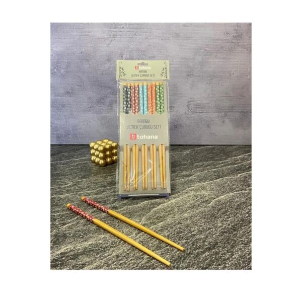 Bambu 10'lu chopstick yemek çubuğu seti – THN5537