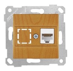 Mutlusan Rita Mek Tuş Data Priz i 1*Rj45 Cat 6  Meşe 2200 140 0158