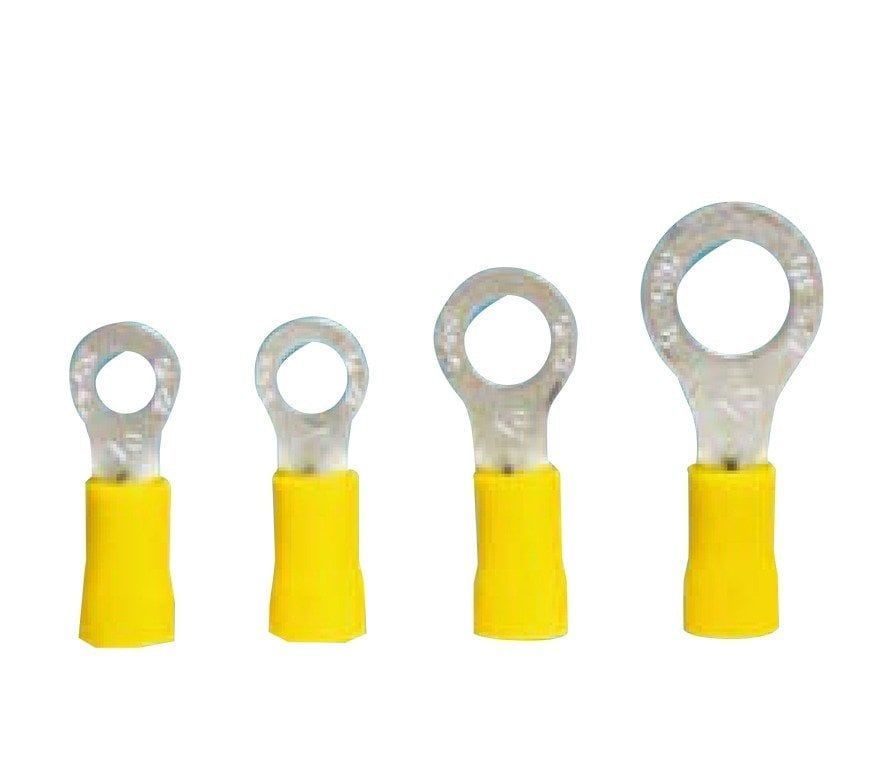 Isıso M6 Yuvarlak 0.50-1.50 mm Kırmızı İzoleli  Kablo Papucu (200 Adet)