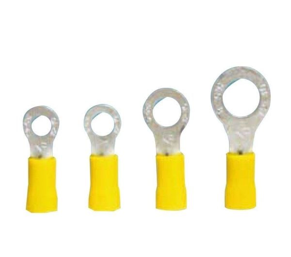 Isıso M6 Yuvarlak 0.50-1.50 mm Kırmızı İzoleli  Kablo Papucu (200 Adet)