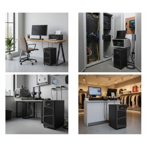 Çetinkaya 6 Kva On Line 1-1 Faz Ups Kesintisiz Güç Kaynağı Kule Tipi