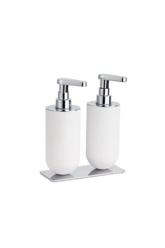 2'li Sıvı Sabunluk Beyaz/Krom Renk 208X87X170 Mm