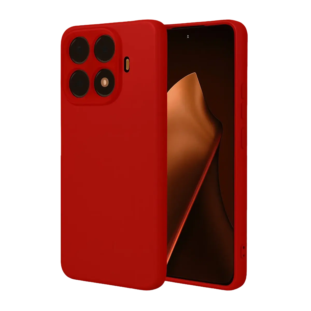 Xiaomi Mi 15T Pro Nano içi Kadife Silikon - Kırmızı