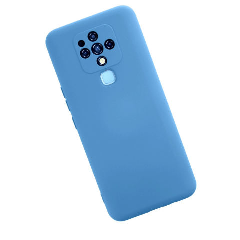 Tecno Camon 16 Kılıf Nano İçi Kadife Silikon - Mavi