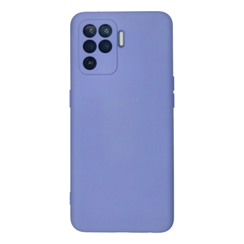 Oppo Reno 5 Lite Kılıf Nano İçi Kadife Silikon - Lila