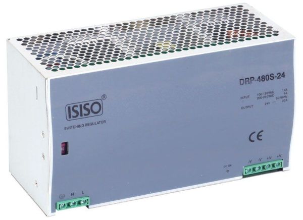 Isıso 480 W 24 Vdc 20 A Güç Kaynağı IDRP-480-24