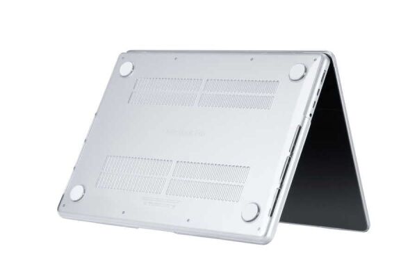 Macbook Pro 16inç M3/M4/Max A3403 A3186 A2991 ile uyumlu kristal ön arka şeffaf kapaklı kılıf renksiz