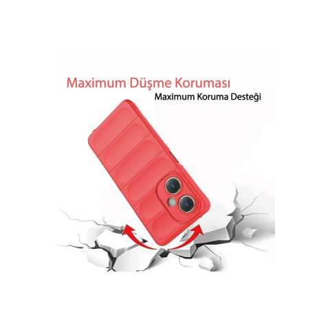 Vivo Y27 Kılıf Optimum Silikon - Krem