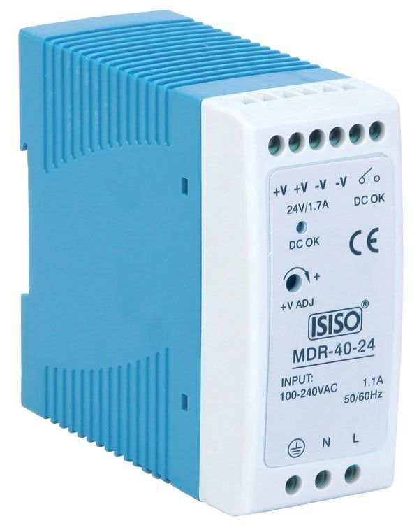 Isıso 40 W 24 Vdc 1.7 A Güç Kaynağı IMDR-40-24