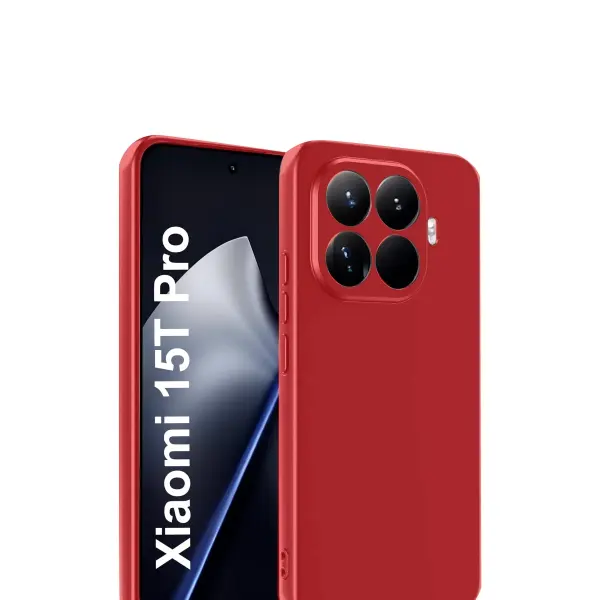 Xiaomi Mi 15T Pro First Silikon - Kırmızı