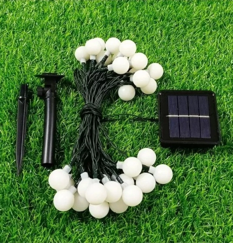 Solar 5m 28 Led Top Rgb Siyah Kablolu