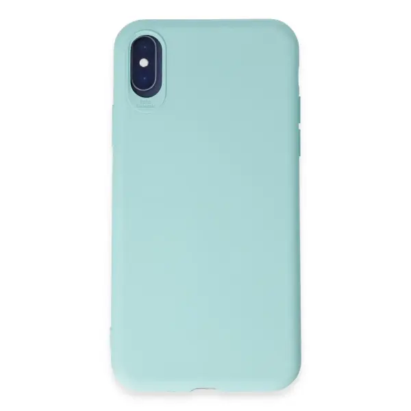 Apple iPhone X Kılıf First Silikon - Turkuaz