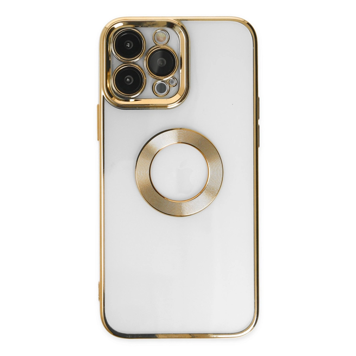 Apple İphone 14 Pro Kılıf Slot Silikon - Gold