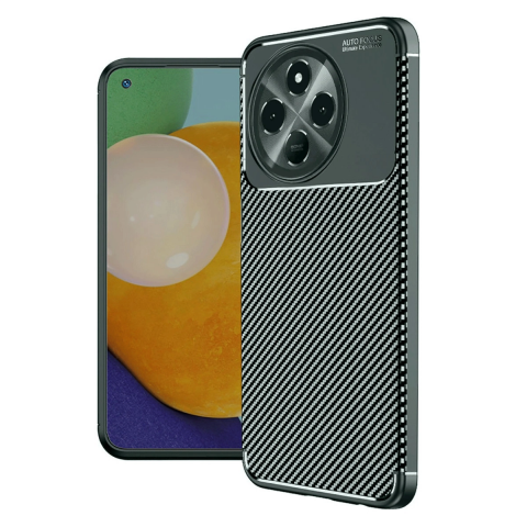 Tecno Spark 30 Pro Kılıf Auto Focus Karbon Kapak - Koyu Yeşil