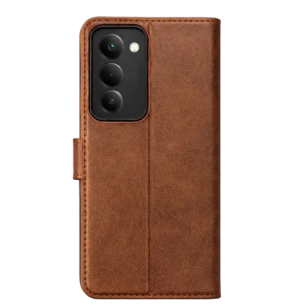 Xiaomi Redmi 15 5G Trend S Plus Kapaklı Kılıf - Taba
