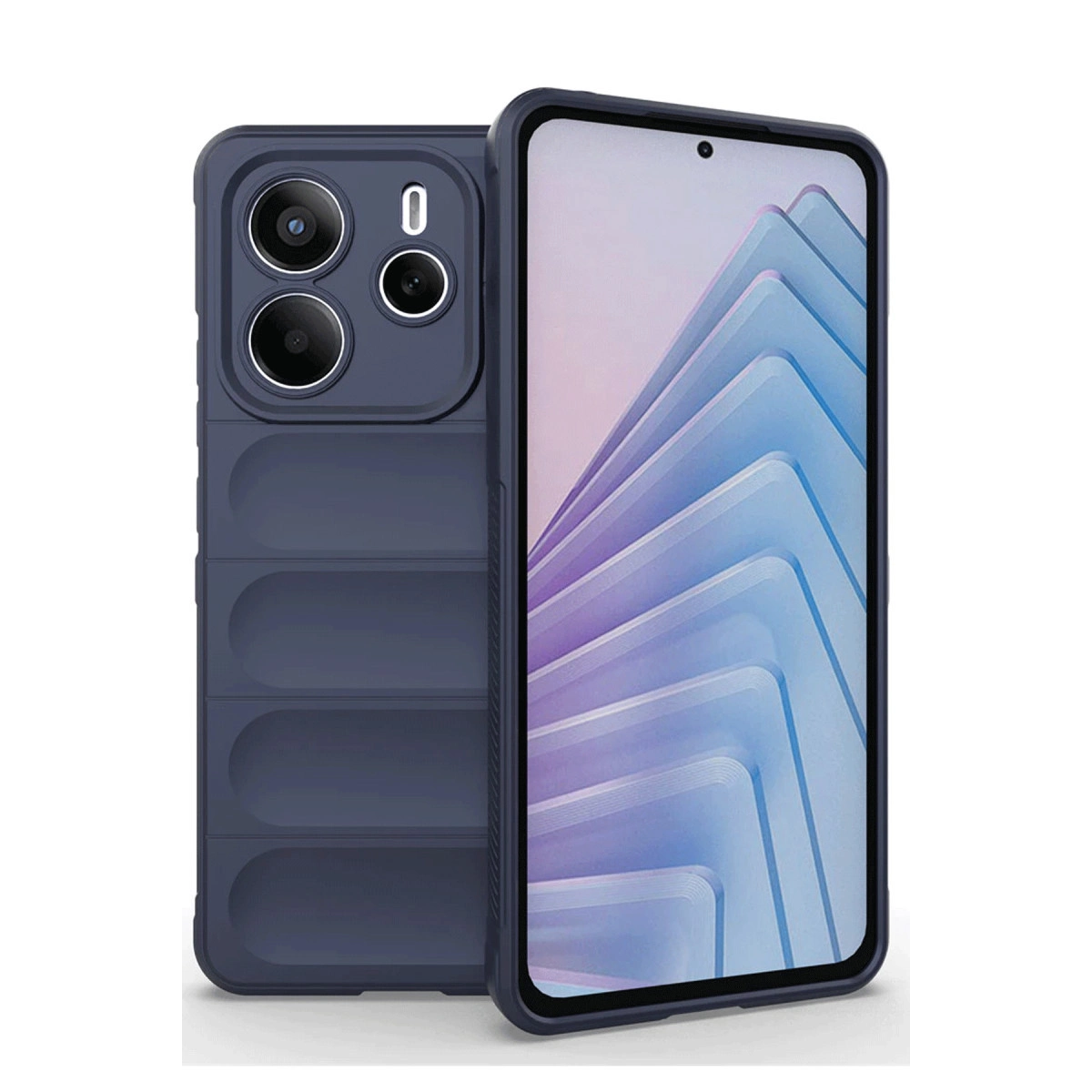 Xiaomi Redmi Note 14 4g Kılıf Optimum Silikon - Lacivert