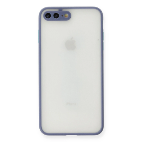 Apple İphone 7 Plus Kılıf Montreal Silikon Kapak - Gri