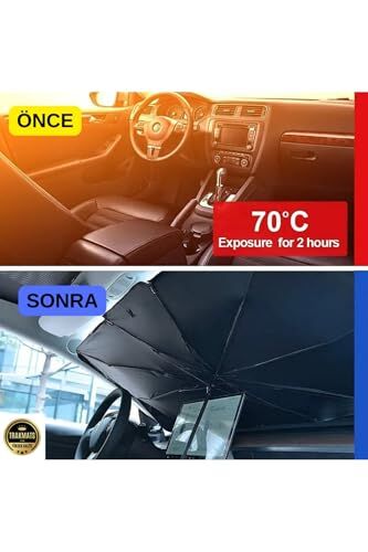 Volkswagen Golf 6 2009-2013 Uyumlu Oto Güneşlik Şemsiye