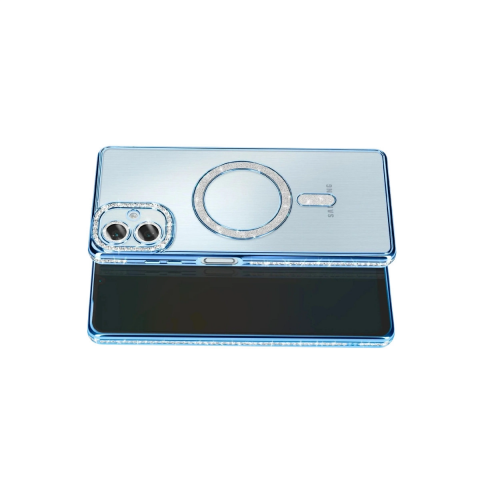 Samsung Galaxy A07 4g Joke Simli Magneticsafe Kılıf - Mavi