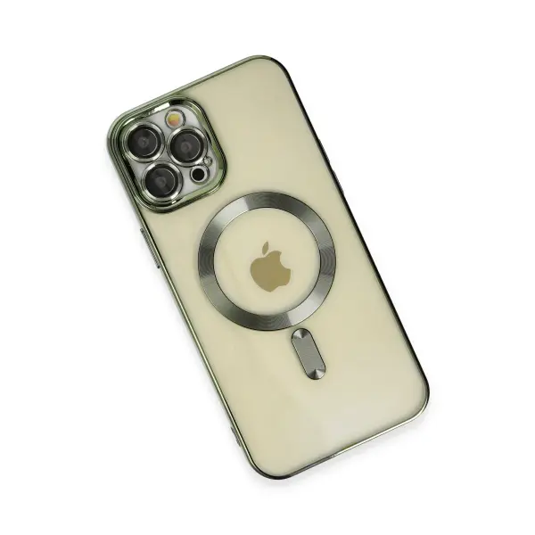Apple iPhone 12 Pro Max Kılıf Kross Magneticsafe Kapak - Koyu Yeşil