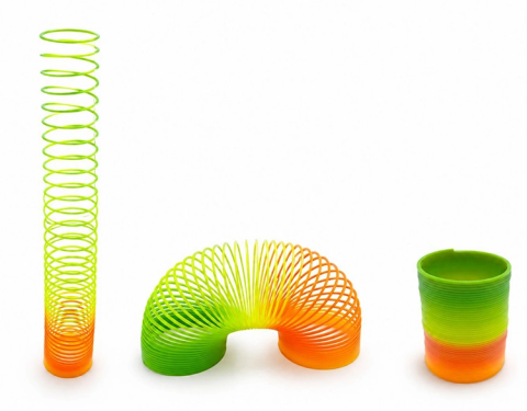 Rainbow Gökkuşağı Stres Yayı - Kutulu Büyük Boy Plastik Slinky Oyuncak Alk4006