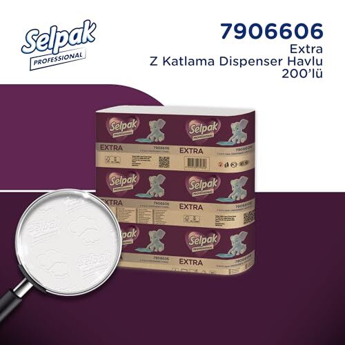 12 x 200 Yaprak, Professional Extra Z Katlı Dispenser Havlu