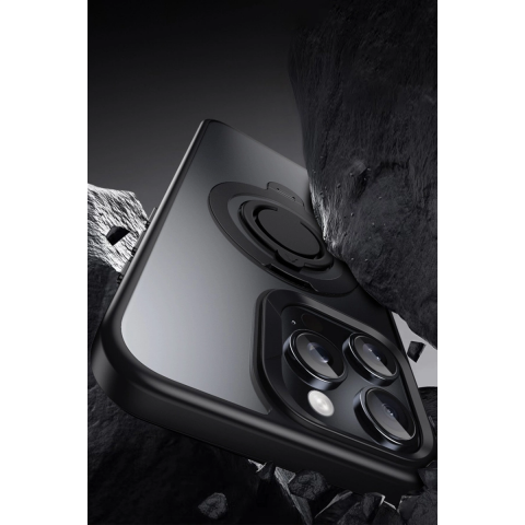 Joko Apple İphone 15 Pro Max Avatar 360 Dönen Magsafe Kapak - Titan Gri