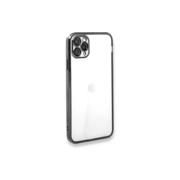 Apple iPhone 11 Pro Kılıf Razer Lensli Silikon - Gümüş