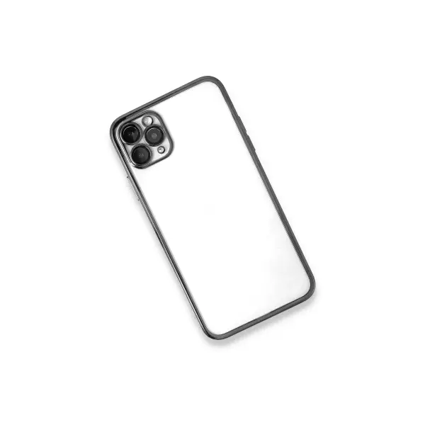 Apple iPhone 11 Pro Kılıf Razer Lensli Silikon - Gümüş