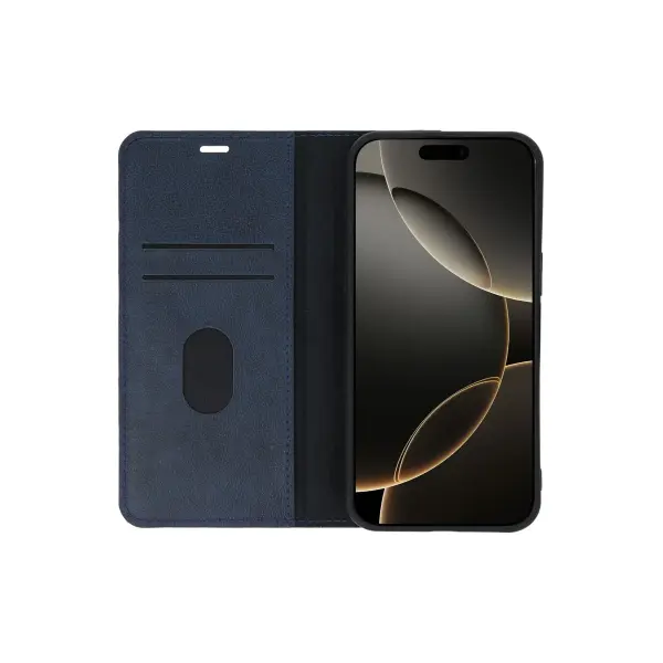 Apple iPhone 15 Pro Max Kılıf Trend S Plus Kapaklı Kılıf - Lacivert