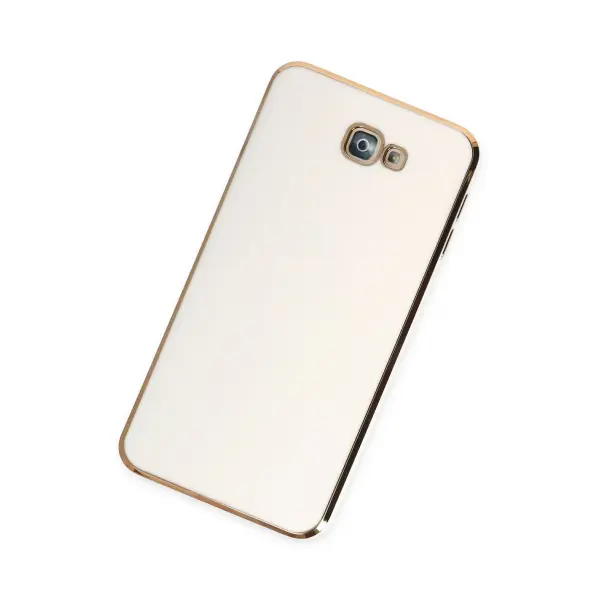 Samsung Galaxy J7 Prime Kılıf Volet Silikon - Beyaz
