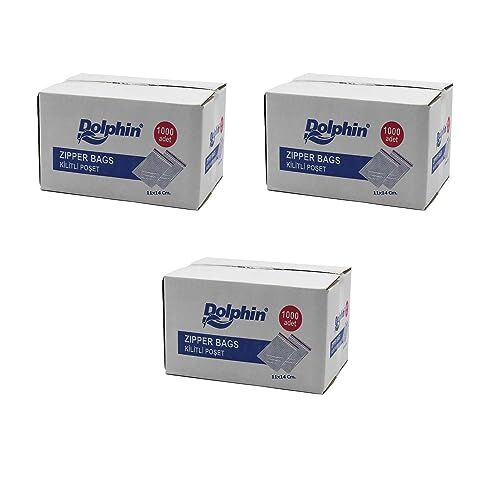 Kilitli Şeffaf Buzdolabı Saklama Poşeti Torba - 11x14 Cm. - 1000 Adetlik 3 Kutu
