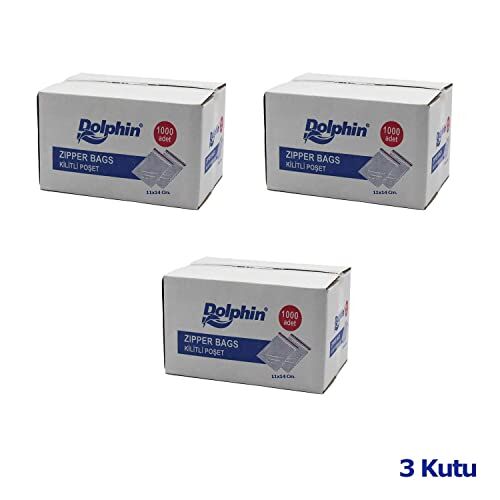 Kilitli Şeffaf Buzdolabı Saklama Poşeti Torba - 11x14 Cm. - 1000 Adetlik 3 Kutu