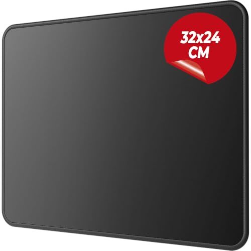 Pro Dikişli Gaming Mouse Pad, Kaymaz Kauçuk Tabanlı, Pürüzsüz Kumaş Yüzey, Orta Boy, 32x24 cm
