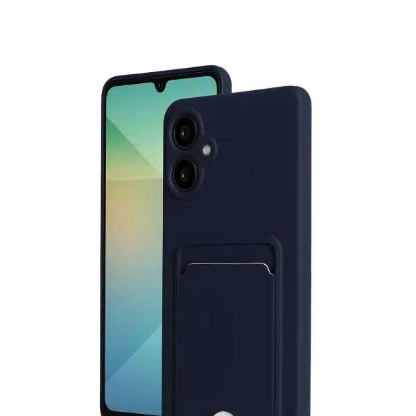 Samsung Galaxy A07 4G Kelvin Kartvizitli Silikon - Lacivert