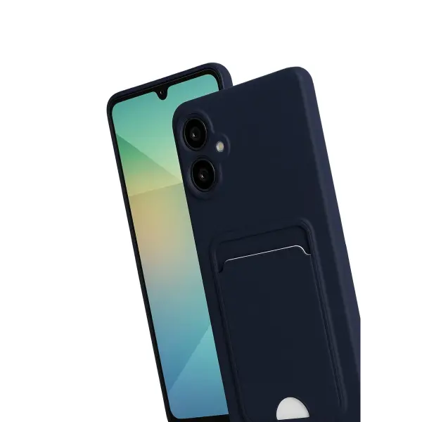 Samsung Galaxy A07 4G Kelvin Kartvizitli Silikon - Lacivert
