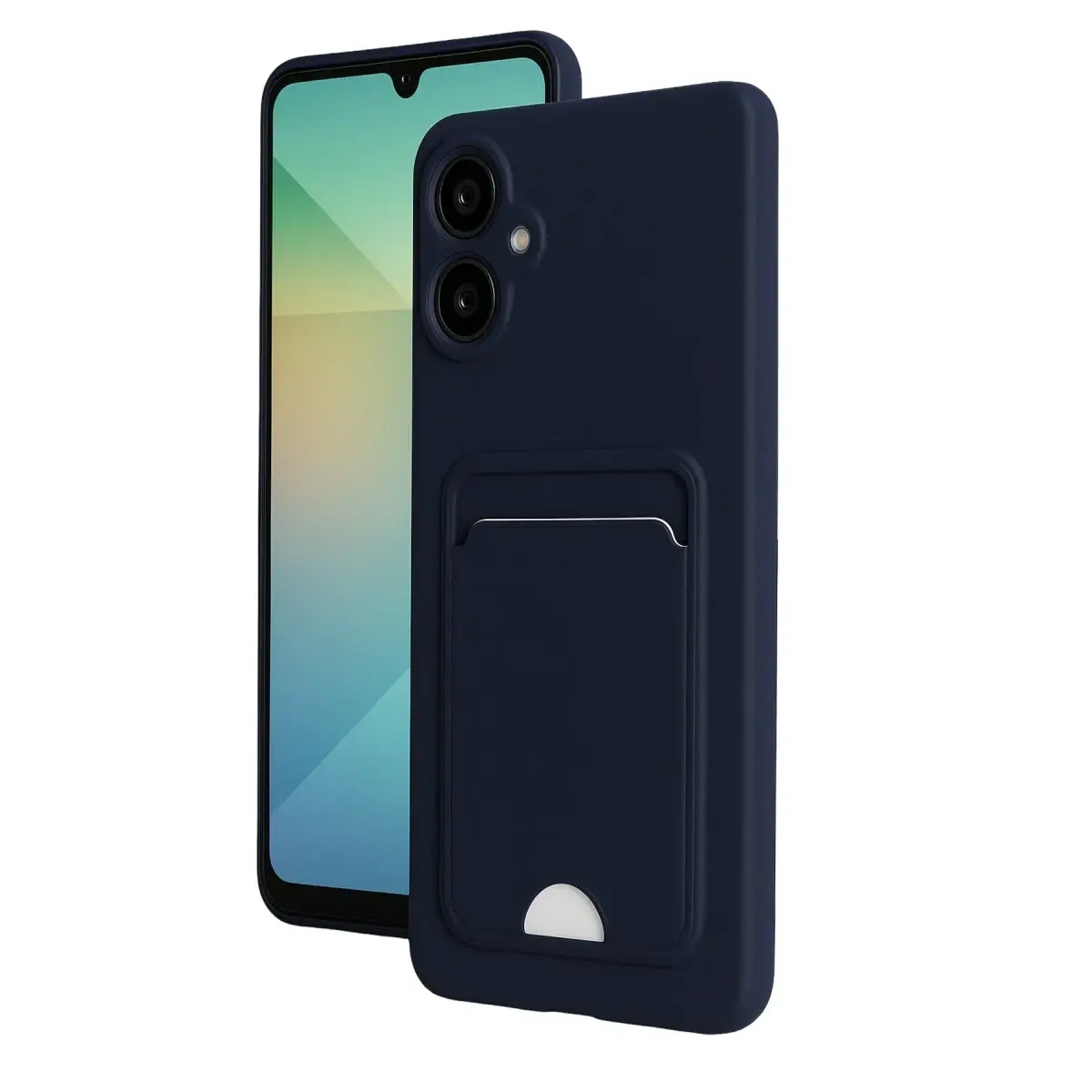 Samsung Galaxy A07 4G Kelvin Kartvizitli Silikon - Lacivert