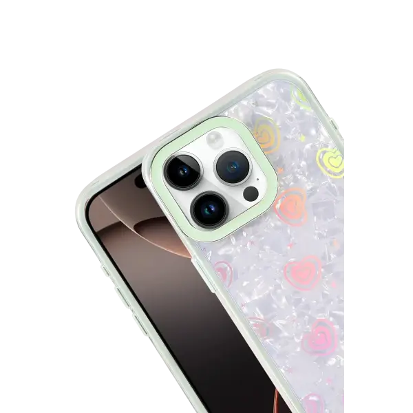 Apple iPhone 14 Lumi Desenli Kapak - Yeşil