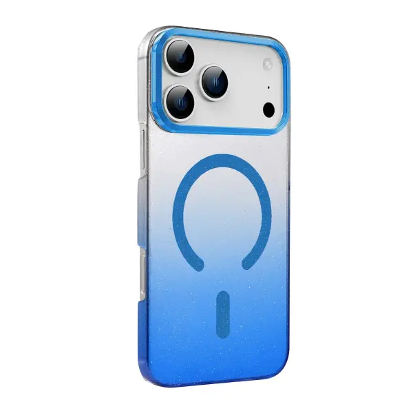 Apple iPhone 17 Pro Glossy Magsafe Kapak - Mavi