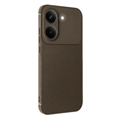Xiaomi Poco X8 Pro Auto Focus Karbon Kapak - Kahverengi