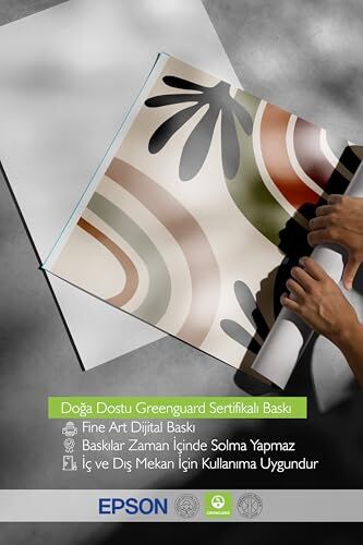 Beyaz Çerçeveli Tablo, Yaylı Renkli Gökkuşağı Deseni, Siyah Yapraklarla Poster No: 107949 15 x 21