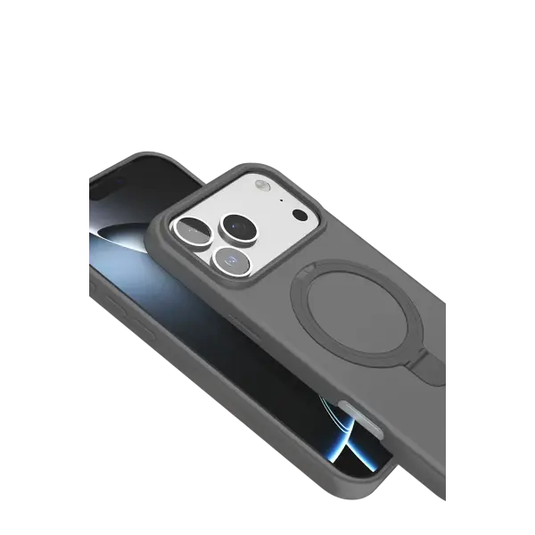 Apple iPhone 17 Pro Regal Magsafe Standlı Kapak - Titan Gri