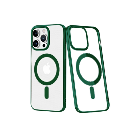Apple İphone 14 Pro Max Kılıf Element Magneticsafe Sert Kapak - Köknar Yeşili