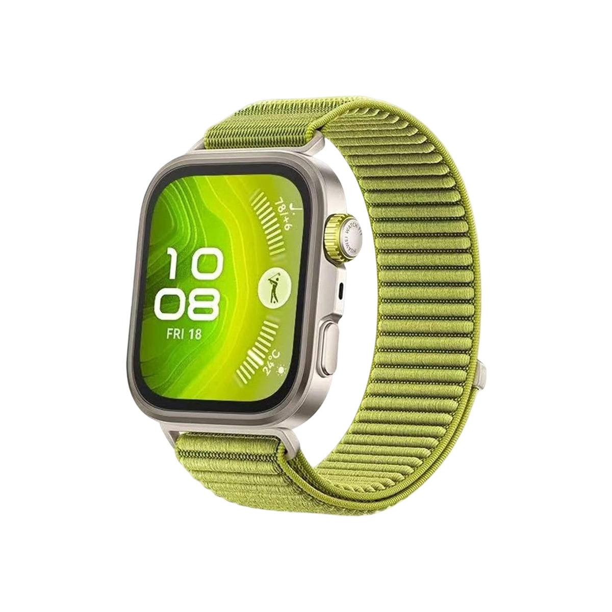 Huawei Fit 4 Braid Kordon (SAAT DEĞİLDİR) - Açık Yeşil
