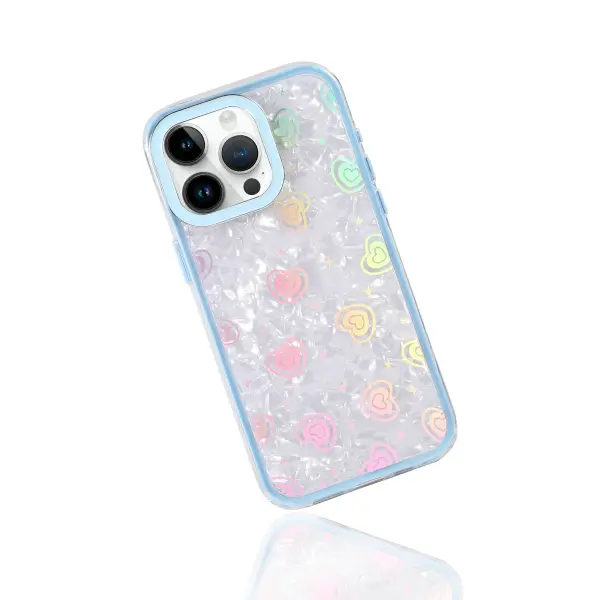 Apple iPhone 14 Pro Max Lumi Desenli Kapak - Mavi
